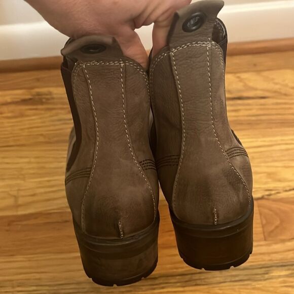 Bueno brown leather Florida Chelsea Boots pull on size 37 / US 7-7.5 - Picture 7 of 13